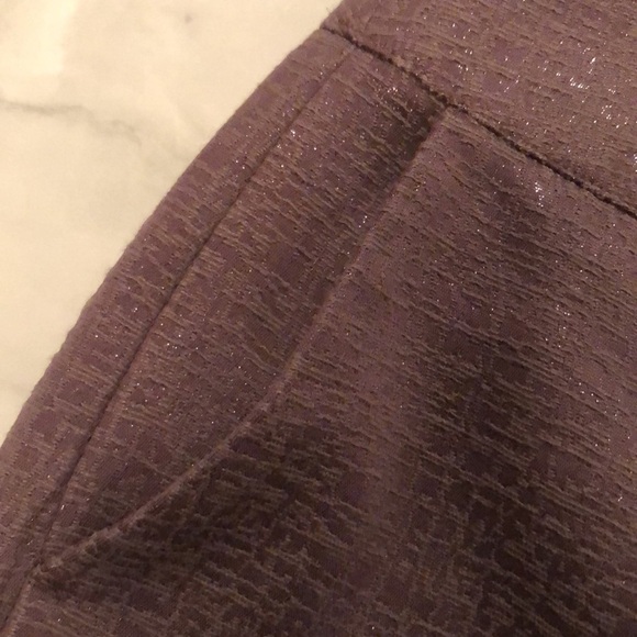Ann Taylor loft brown shimmery skirt. EUC! - Picture 2 of 9